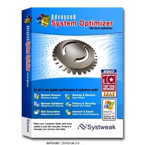 advanced system optimizer is a system tweaking suite that includes more than 30 tools to improve and